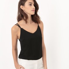 Топ с кружевной вставкой LA Redoute Collections