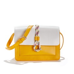 Сумка с ручками двухцветная с клапаном LA Redoute Collections