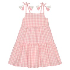 Платье на бретелях в клетку 3-12 лет LA Redoute Collections