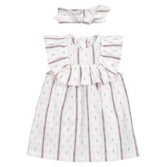 Комплект из платья и повязки 1 мес-3 лет LA Redoute Collections