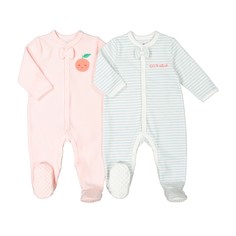 2 пижамы для новорожденных из велюра, 0 мес. - 2 года LA Redoute Collections