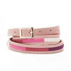 Ремень кожаный тонкий с вышивкой LA Redoute Collections