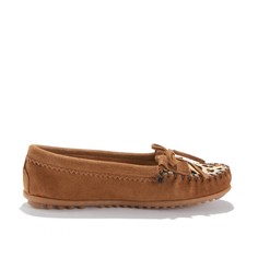 Мокасины из кожи LEOPARD KILTY Minnetonka