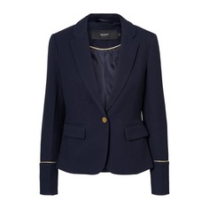 Блейзер с пиджачным воротником и манжетами с кантом золотистого цвета Vero Moda