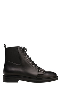 Черные ботинки с пряжкой Portal