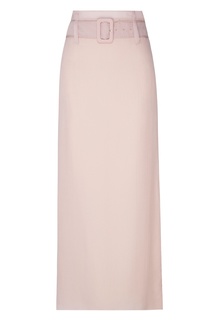Розовая юбка из шелка Prada