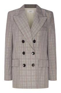 Двубортный клетчатый жакет Iliane Isabel Marant