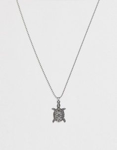 Ожерелье с подвеской-черепахой Seven London - Серебряный