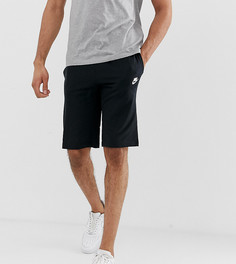 Черные трикотажные шорты с галочкой Nike Club 804419-010 - Черный