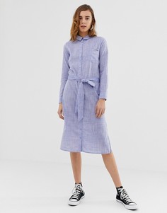 Джинсовое платье-рубашка макси Pepe Jeans Melania - Синий