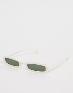 Квадратные очки ASOS DESIGN - Белый