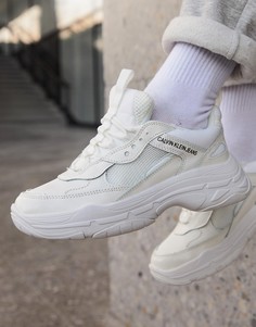 Белые массивные кроссовки Calvin Klein - Белый