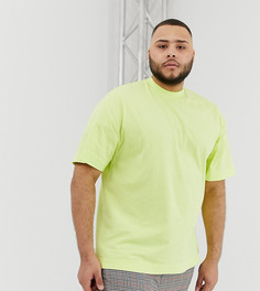 Лаймовая футболка COLLUSION Plus - Зеленый