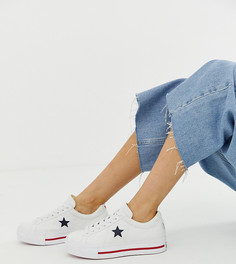Белые кроссовки на платформе Converse One Star - Белый