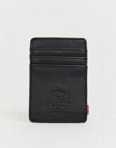 Черный кожаный кошелек для карт с RFID-меткой Herschel Supply Co Raven - Черный