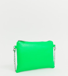 Неоново-зеленая сумка через плечо My Accessories London - Зеленый