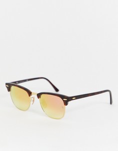 Солнцезащитные очки клабмастер Ray-Ban 0RB3016 - Коричневый