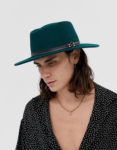 Зеленая шляпа с лентой ASOS DESIGN - Зеленый