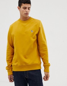 Свитшот горчичного цвета с круглым вырезом PS Paul Smith - Желтый