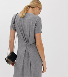 Меланжевое платье-футболка ASOS DESIGN Tall - Бежевый