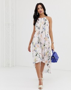 Платье макси с плиссировкой Ted Baker Valetia - Розовый