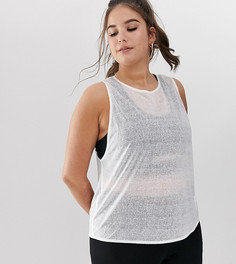 Полупрозрачная майка ASOS 4505 Curve - Белый