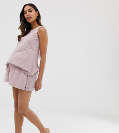 Пижамные шорты ASOS DESIGN Maternity mix & match - Розовый