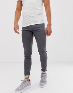 Серые супероблегающие джинсы Armani Exchange J33 - Серый