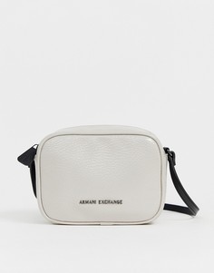 Лакированная сумка через плечо Armani Exchange - Белый