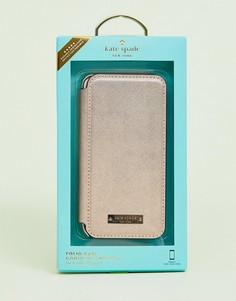 Чехол для iPhone 8 и 7 цвета розового золота Kate Spade - Золотой