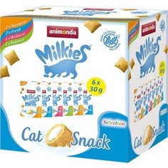 Лакомство Animonda Milkies Selection (Wellness, Fresh, Balance & Harmony) для кошек 30г*6шт