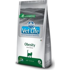 Сухой корм Farmina Vet Life Obesity Feline диета при ожирении для кошек 10кг (24848)
