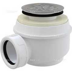 Сифон для душевого поддона AlcaPlast D50 с нержавеющей решеткой (A46 D-50)