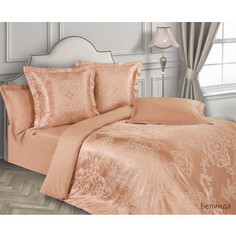 Комплект постельного белья Ecotex семейный, сатин-жаккард, Эстетика Белинда (4650074956633)