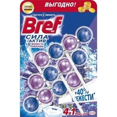 Чистящее средство для унитаза Bref Сила-актив свежесть лаванды 3 х 50 г формула 4 в 1