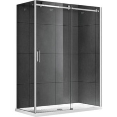 Душевой уголок Gemy Modern Gent 150x80 прозрачный, хром (S25151 R)