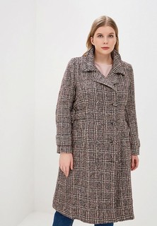 Пальто Lost Ink Plus CHECK COAT WITH BUCKLES