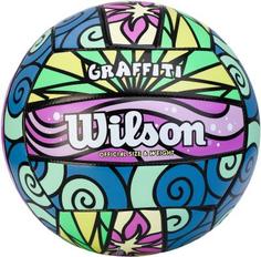 Мяч для пляжного волейбола Wilson GRAFFITI, размер 5