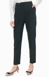 Черные зауженные брюки в классическом стиле Ichi