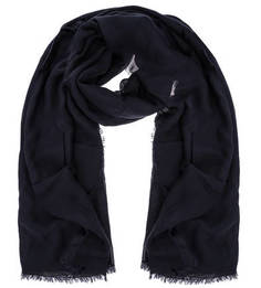 Легкий палантин темно-синего цвета Coccinelle