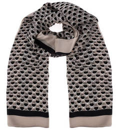 Шелковый палантин с геометрическим принтом Coccinelle