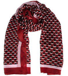 Шелковый палантин с геометрическим принтом Coccinelle