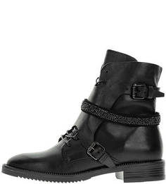 Высокие демисезонные ботинки черного цвета Mjus