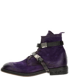 Демисезонные низкие ботинки фиолетового цвета A.S.98