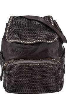 Кожаный рюкзак с карманами Campomaggi