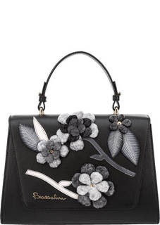 Кожаная сумка с декоративной отделкой Penelope Braccialini