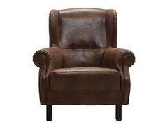 Кресло из эко-кожи maks (benin) коричневый 87.0x100.0x88.0 см.