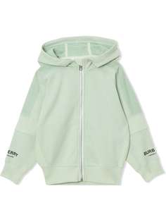 Burberry Kids топ с капюшоном и принтом логотипа