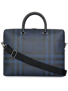 Burberry London Check and Leather Briefcase