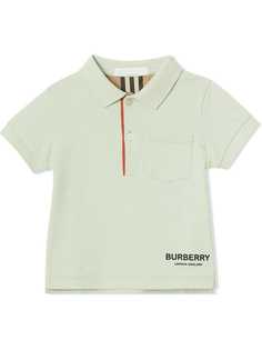 Burberry Kids рубашка-поло пике Icon с полосками